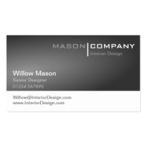 Gray and White Corporate Business Card