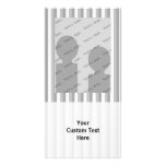 Gray and white stripes. Pattern. Photo Cards