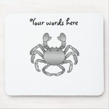 Gray crab mousepad
