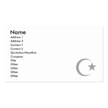 Gray  Crescent & Star.png Business Card