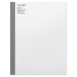 Gray Left Sidebar Letterhead