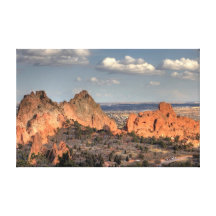 Gray Rock Stretched Canvas Print