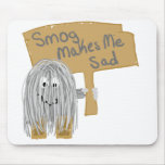 Gray smog makes me sad mouse pad