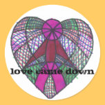 Grayland Daisy Heart Logo Sticker "love came down" stickers