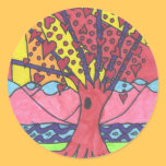 Grayland Daisy Tree of Hearts Sticker stickers