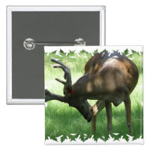 Grazing Deer Square Pin