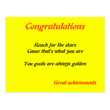 Great achievements  postcards