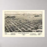 Great Bend, KS Panoramic Map - 1882 Print