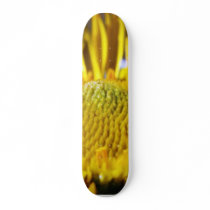Great Big Yellow Flower Macro Image Skate Decks