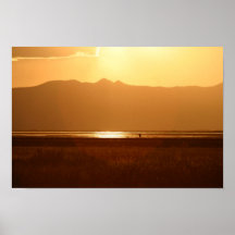 Great Blue Heron Sunset Print