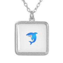 Great blue shark pendant