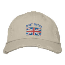 Great Britain embroidered hat