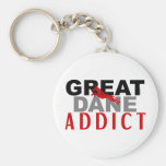 Great Dane Addict Keychains