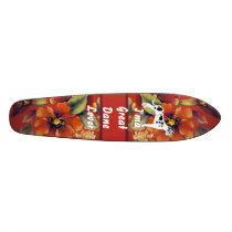 Great Dane - Autumn Floral Design Skateboards