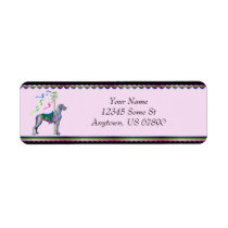 Great Dane Blue Carousel UC Labels labels