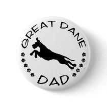 Great Dane Dad Jumper Pinback Buttons