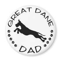 Great Dane Dad Jumper Magnet