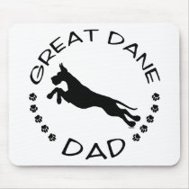 Great Dane Dad Jumper Mouse Pad