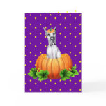 Great Dane Halloween Blue Dane-O-Lantern