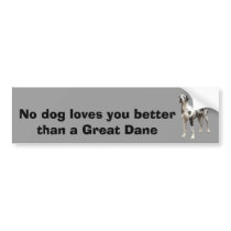 Great Dane Harlequin Bumper Sticker