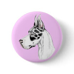 Great Dane Harlequin Feminine Buttons