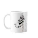 Great Dane Harlequin Feminine Coffee Mugs