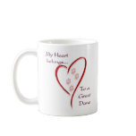 Great Dane Heart Belongs Mugs