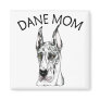 Great Dane Mom Harlequin Fridge Magnets