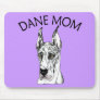 Great Dane Mom Harlequin Mouse Pad