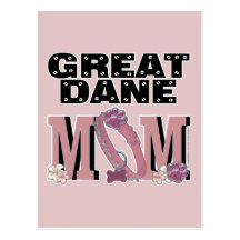 Great Dane MOM Post Cards