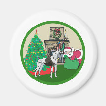 great dane santas fridge magnets