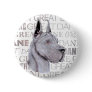 Great Dane Show Colors Blue Button