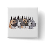 Great Dane Show Colors Group Pinback Buttons