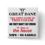 Great Dane Walking Answers Pinback Buttons