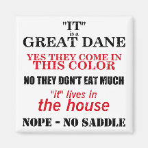 Great Dane Walking Answers Magnet