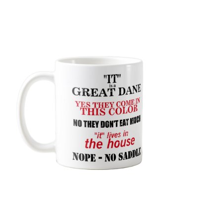 Great Dane Walking Answers Coffee Mug by DanesRUs