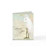 Great Egret Coastal Beach - Thank You Note Cards