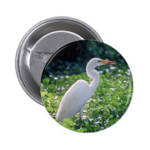 Great Egret Pin