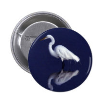 Great Egret Pin