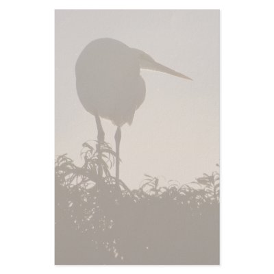 Great Egret Stationery by farmer77