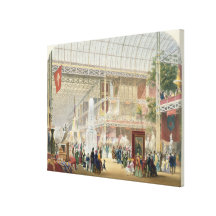 Great Exhibition, 1851: Central Transept of the Cr Canvas Print