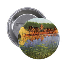Great Explorers by Remington, Vintage Cowboys Pinback Button