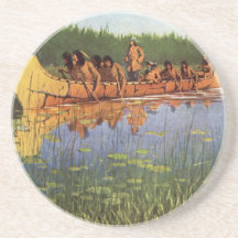 Great Explorers by Remington, Vintage Cowboys Beverage Coaster