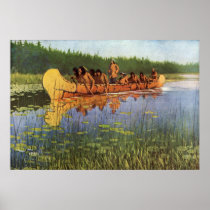 Great Explorers by Remington, Vintage Cowboys Poster
