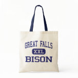 Great Falls - Bison - High - Great Falls Montana Canvas Bag