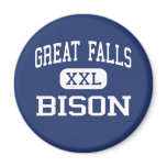 Great Falls - Bison - High - Great Falls Montana magnets