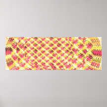 Great Gold Basket Weave Pattern Posters