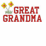 Great Grandma Flower Embroidered Shirt