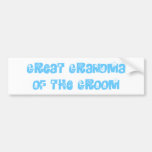 Great Grandma of the Groom Bumper Stickers