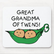 Great Grandma of Twins Pod Mouse Pads